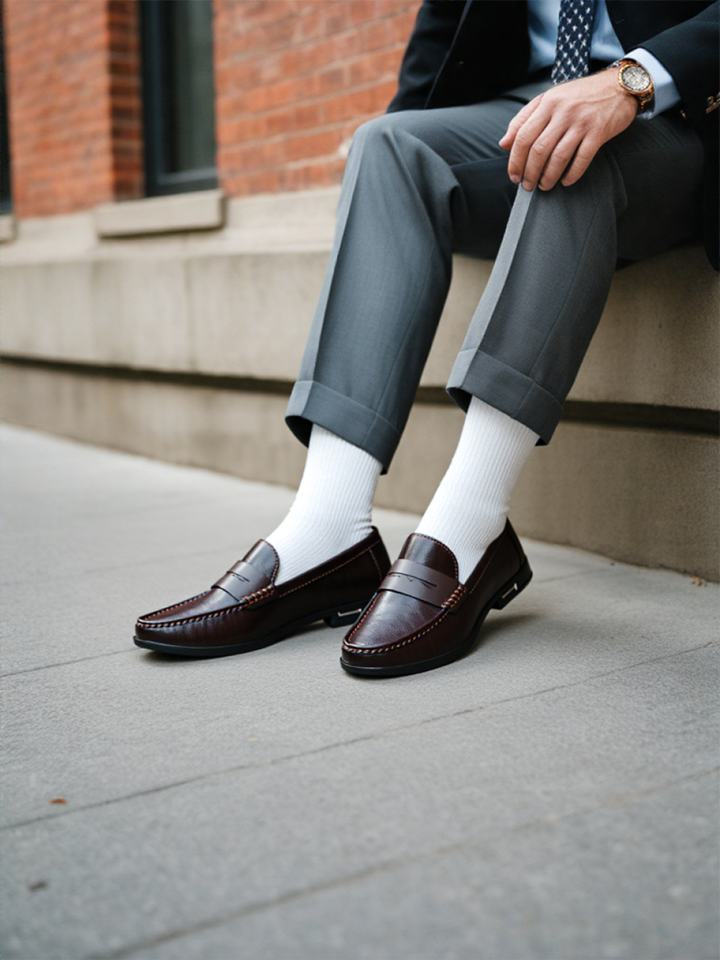 Aurele - Chaussures en Cuir Véritable