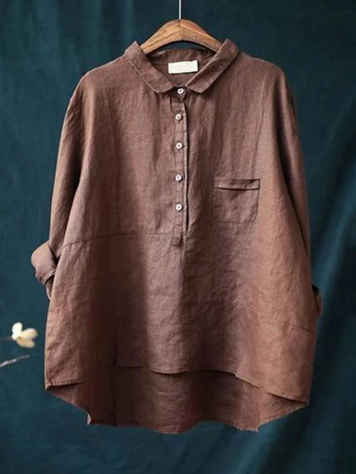 Olympe | Blouse en Lin Élégante pour l'Été