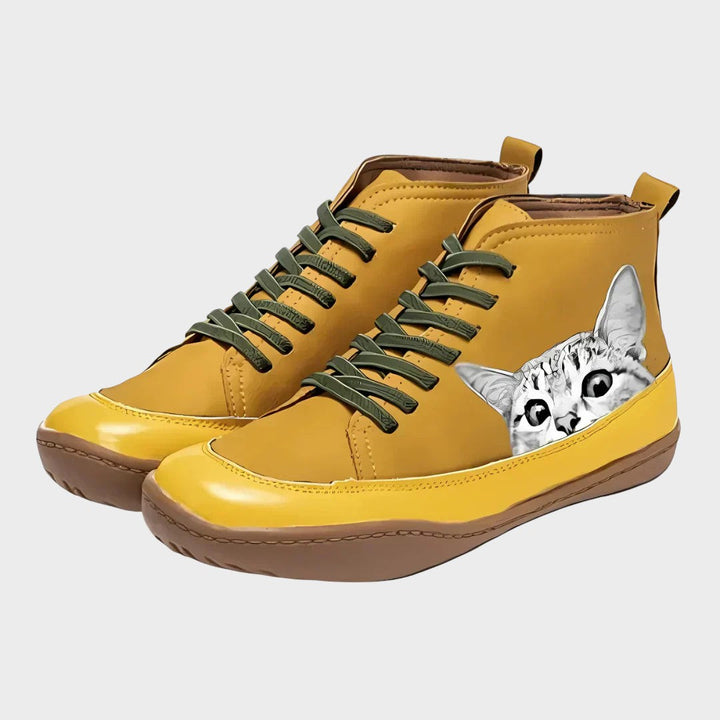 Élise - Bottes en Cuir pour Amateurs de Chats