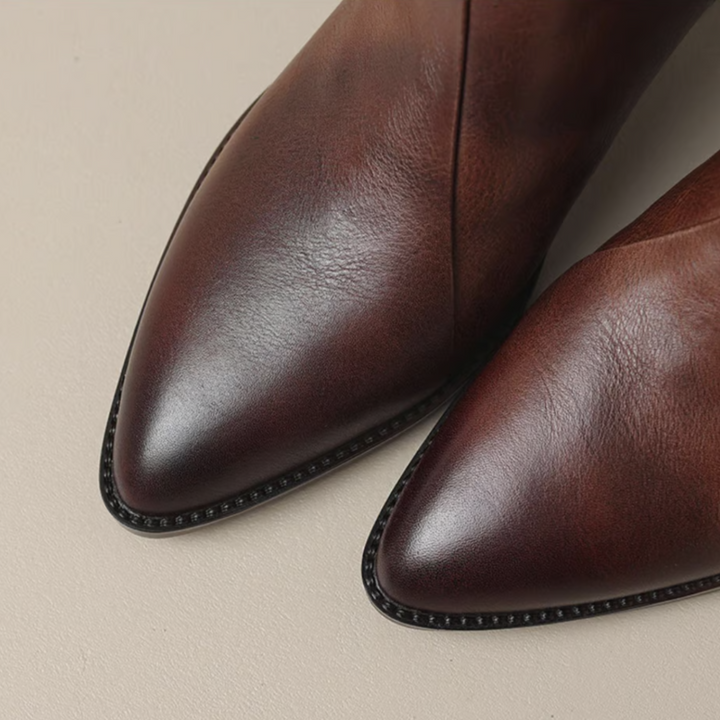 Aurélie - Bottines de Luxe à Talon Bas