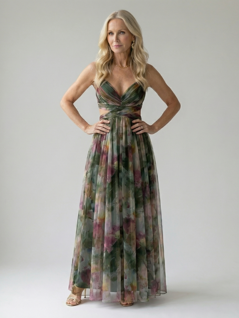 Sylvaine | Robe Maxi avec Bretelles