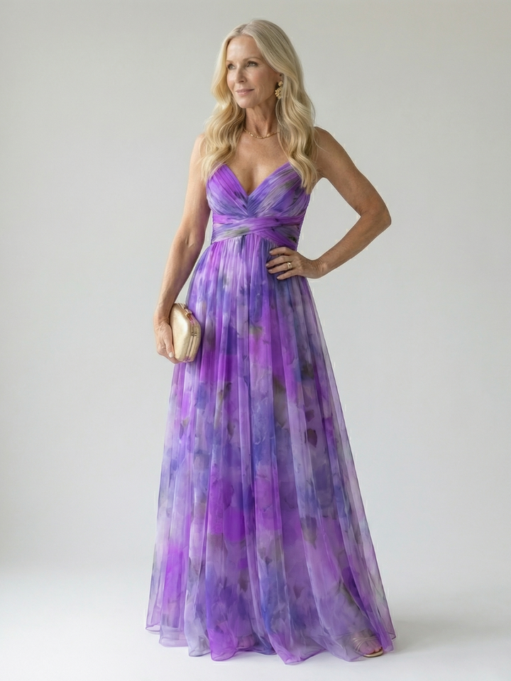 Sylvaine | Robe Maxi avec Bretelles