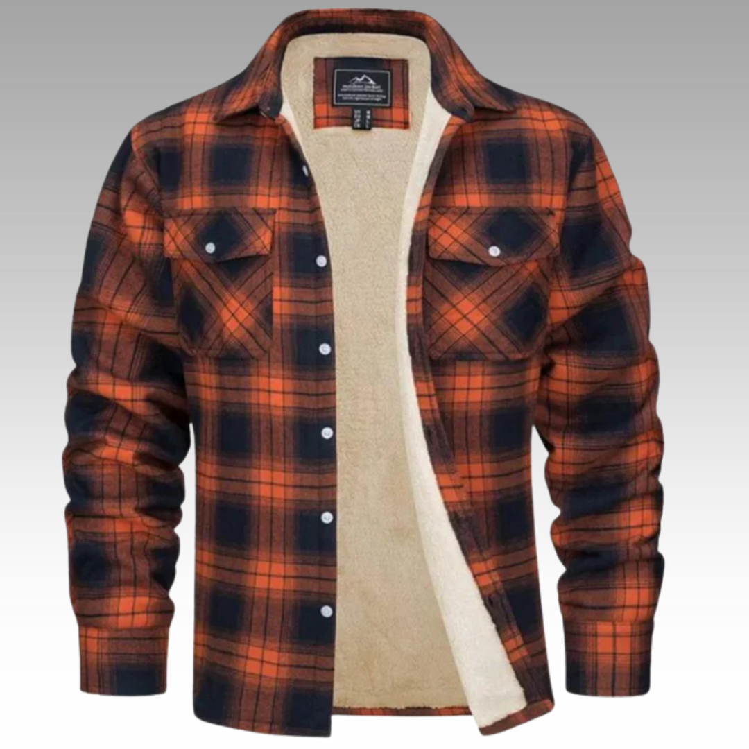 Isidore - Veste Trucker Rayée en Fleece