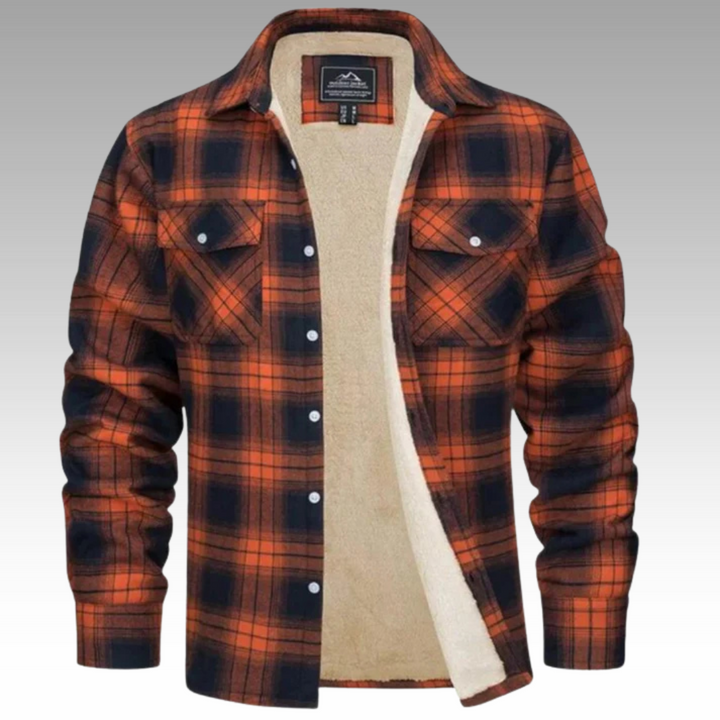 Isidore - Veste Trucker Rayée en Fleece