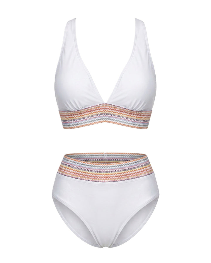 Maillot de bain à décolleté en V profond