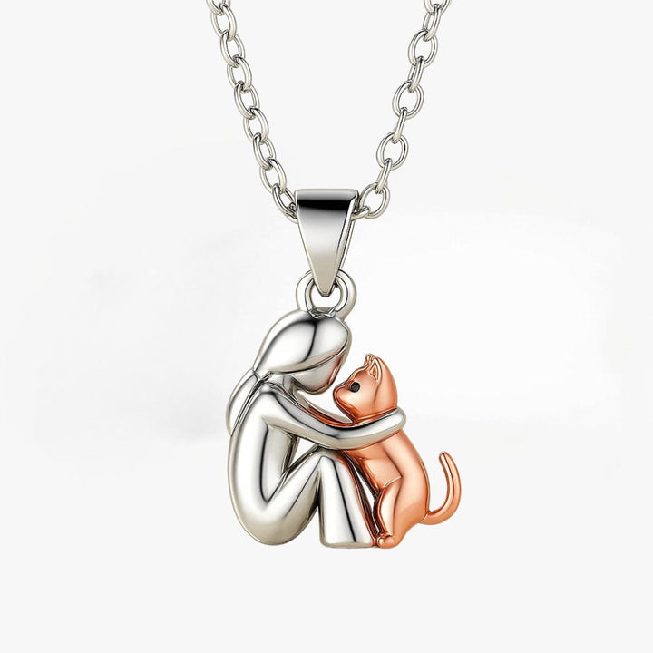 Collier Chat Étreinte