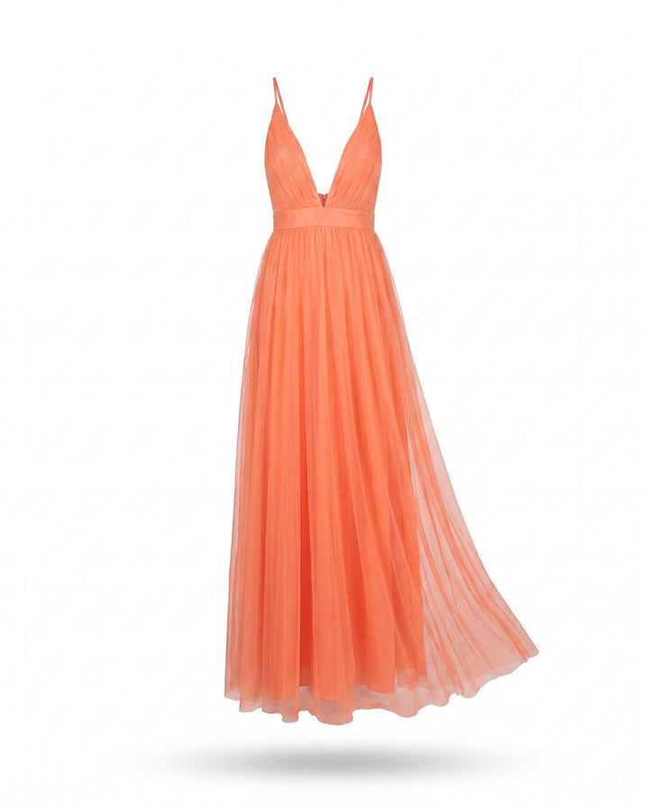 Camille | Robe dégradé corail