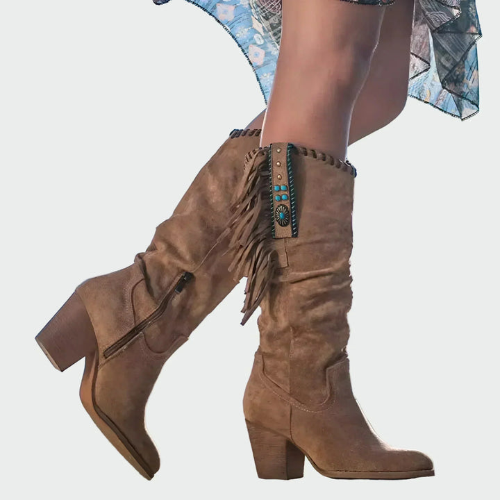 Bottes en Cuir Confortables