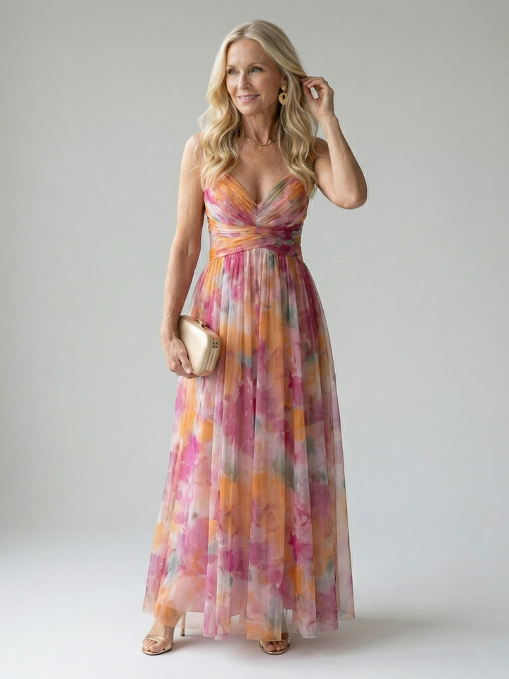 Sylvaine | Robe Maxi avec Bretelles