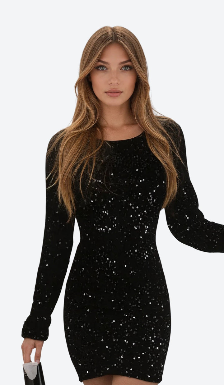 Zélie | Robe courte à sequins