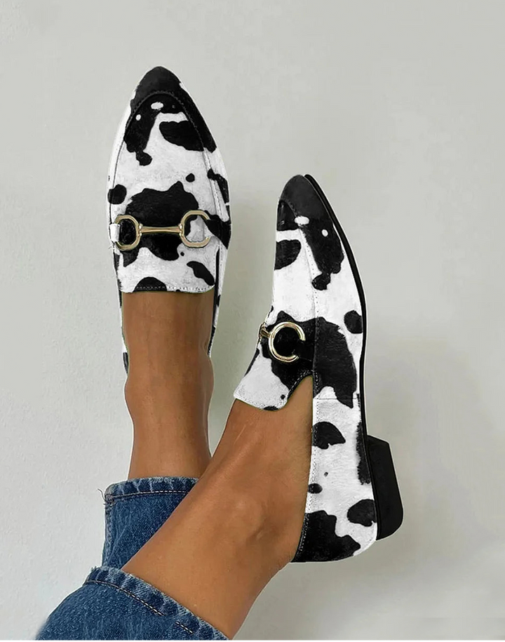 Séverine | Mocassin avec Détail de Boucle Imprimée