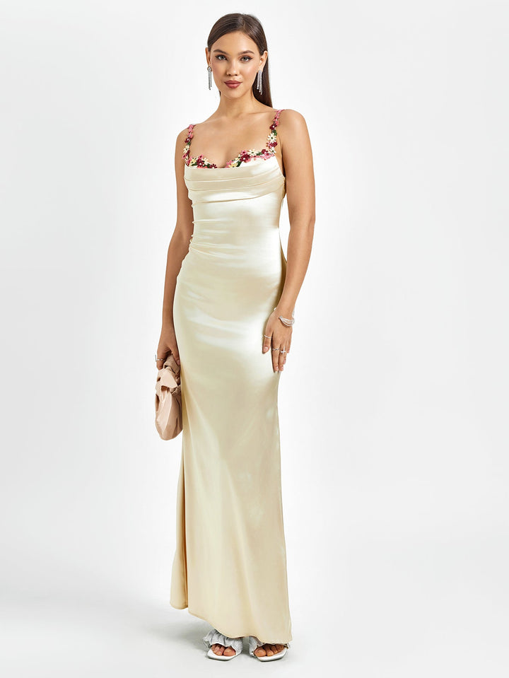 Aurore | Robe Longue en Satin