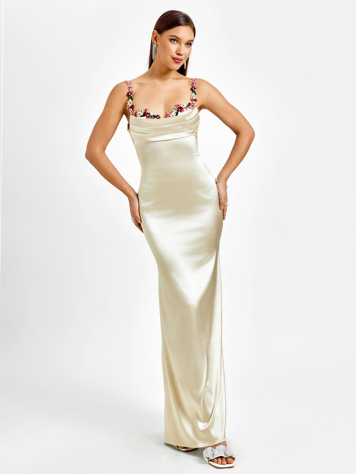 Aurore | Robe Longue en Satin
