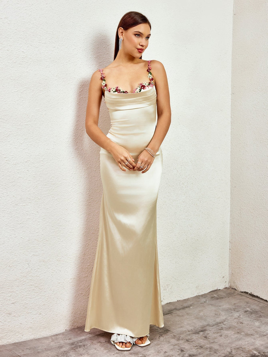Aurore | Robe Longue en Satin