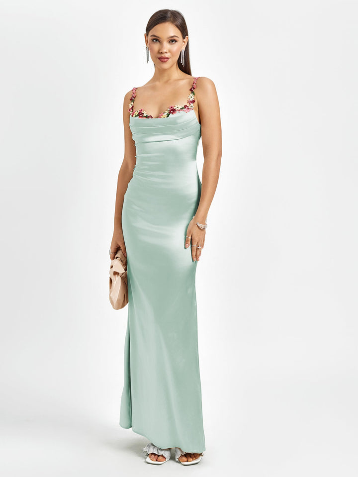 Aurore | Robe Longue en Satin