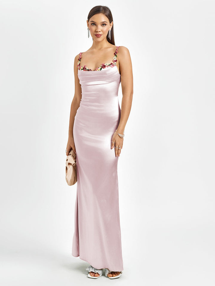 Aurore | Robe Longue en Satin