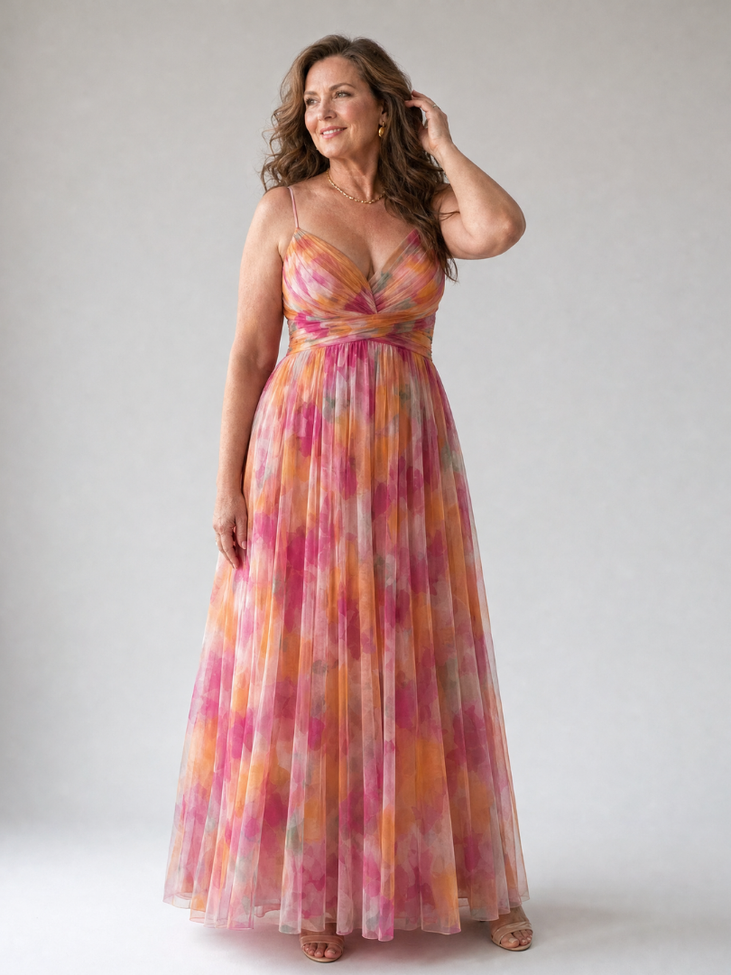 Sylvaine | Robe Maxi avec Bretelles