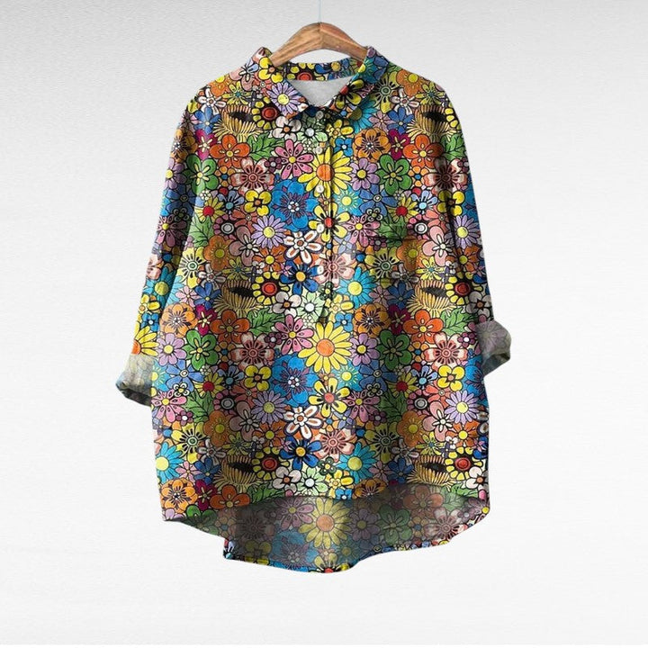 Édith | Blouse en Lin Élégante pour l'Été