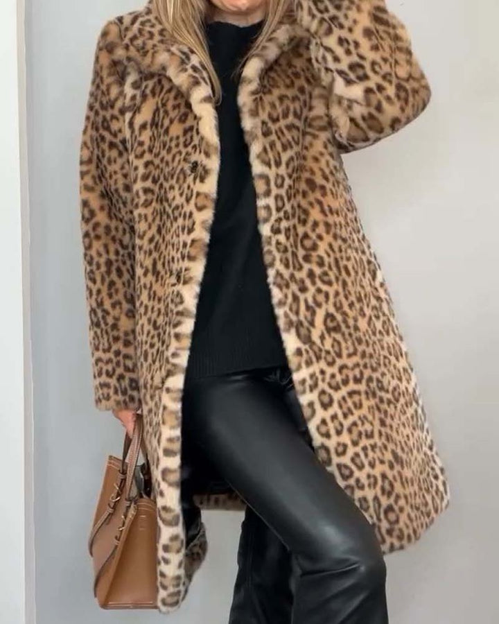 Pauline | Manteau Long Léopard