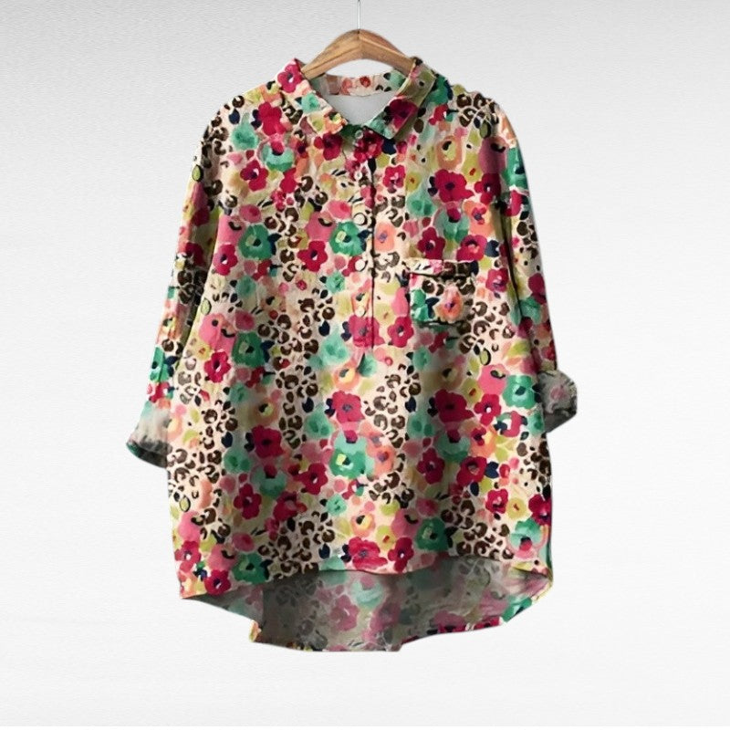 Édith | Blouse en Lin Élégante pour l'Été