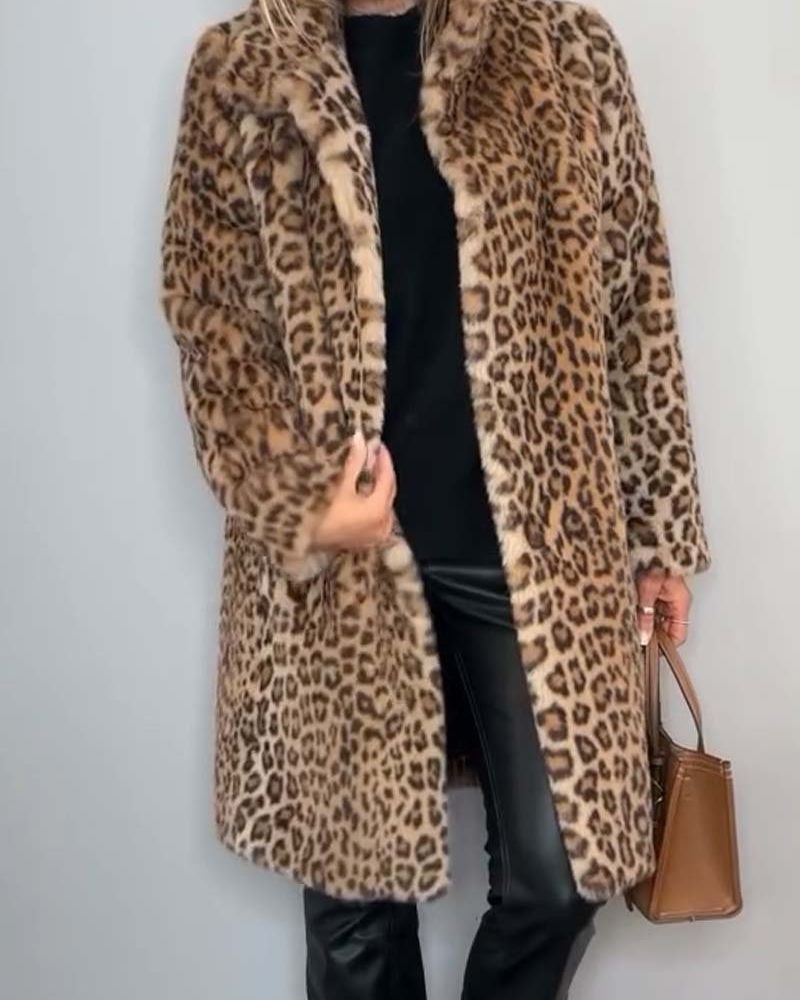Pauline | Manteau Long Léopard