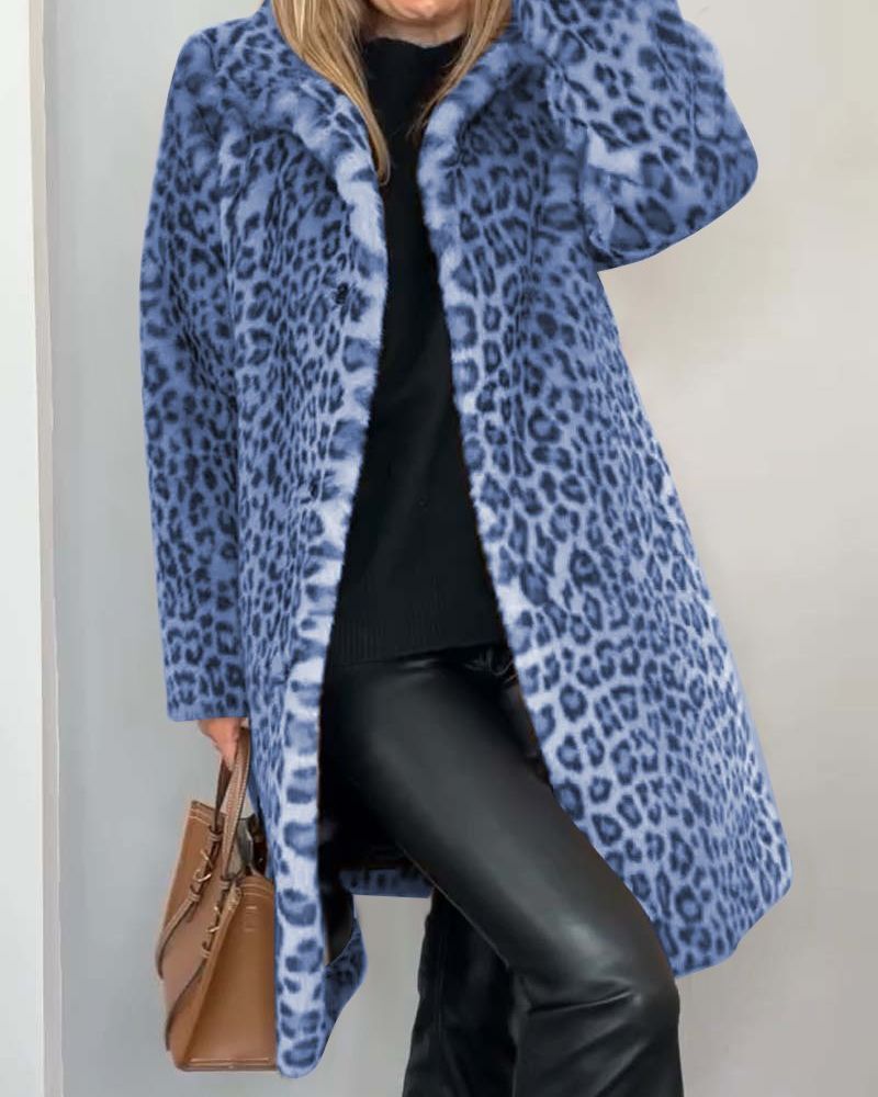 Pauline | Manteau Long Léopard