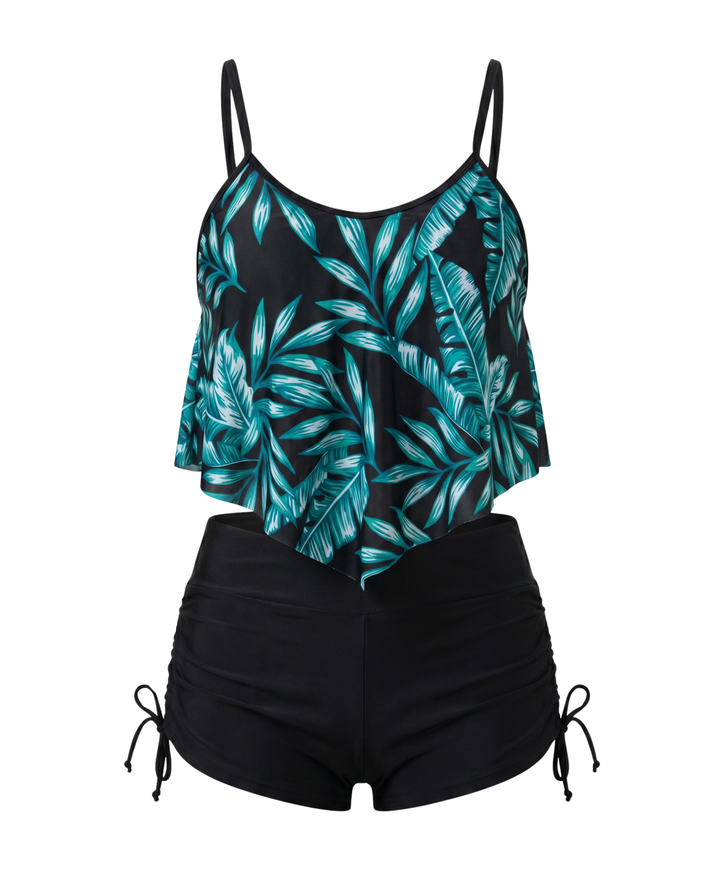 Maillot de bain avec bretelles et dentelle