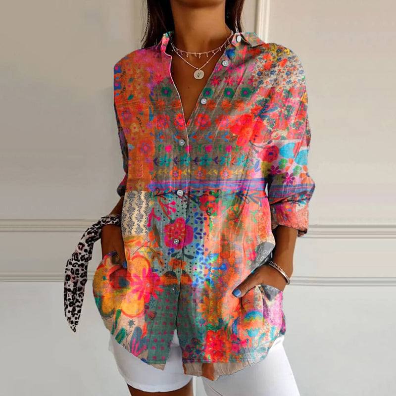Anne | Chemise à Motif Romantique