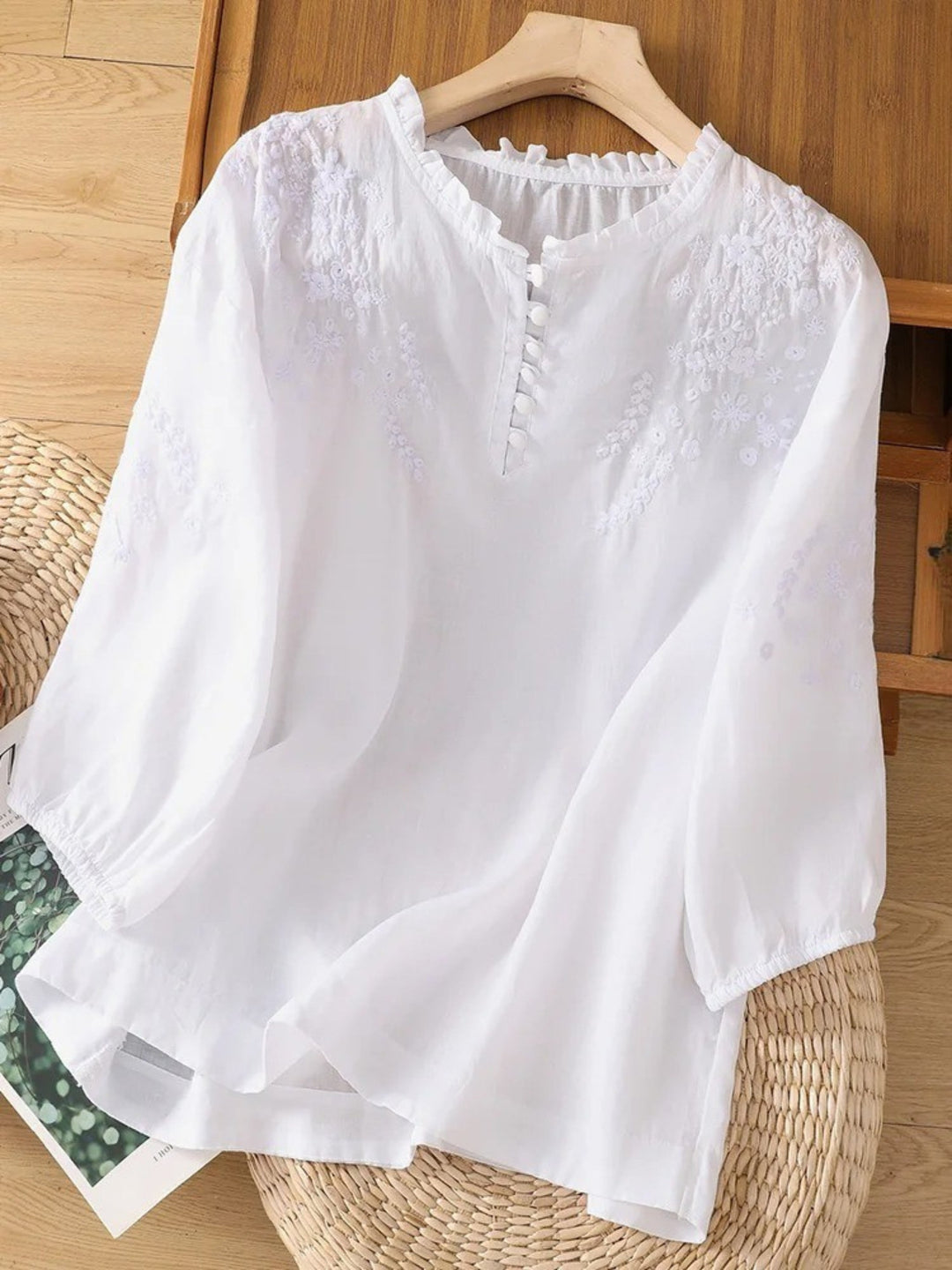 Justine | Blouse en Coton et Lin