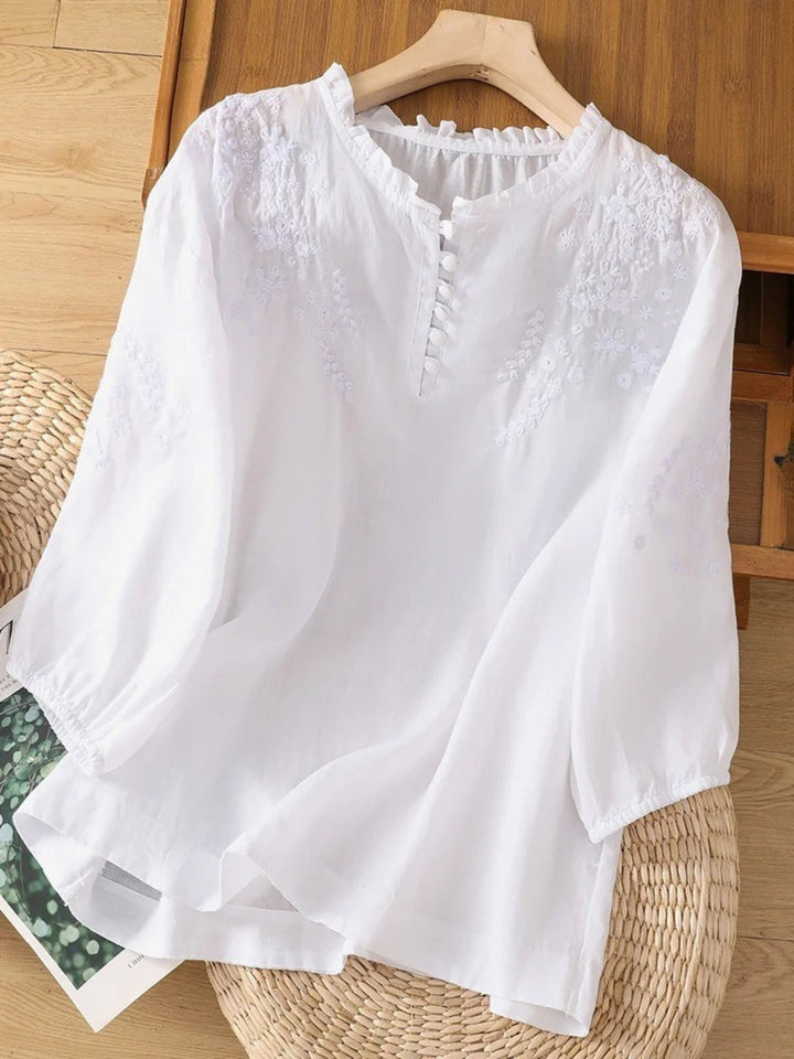 Justine | Blouse en Coton et Lin