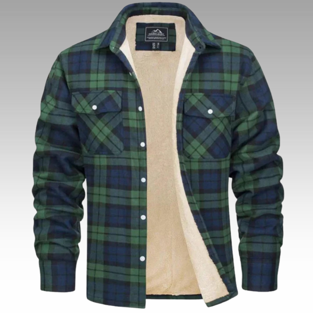 Isidore - Veste Trucker Rayée en Fleece
