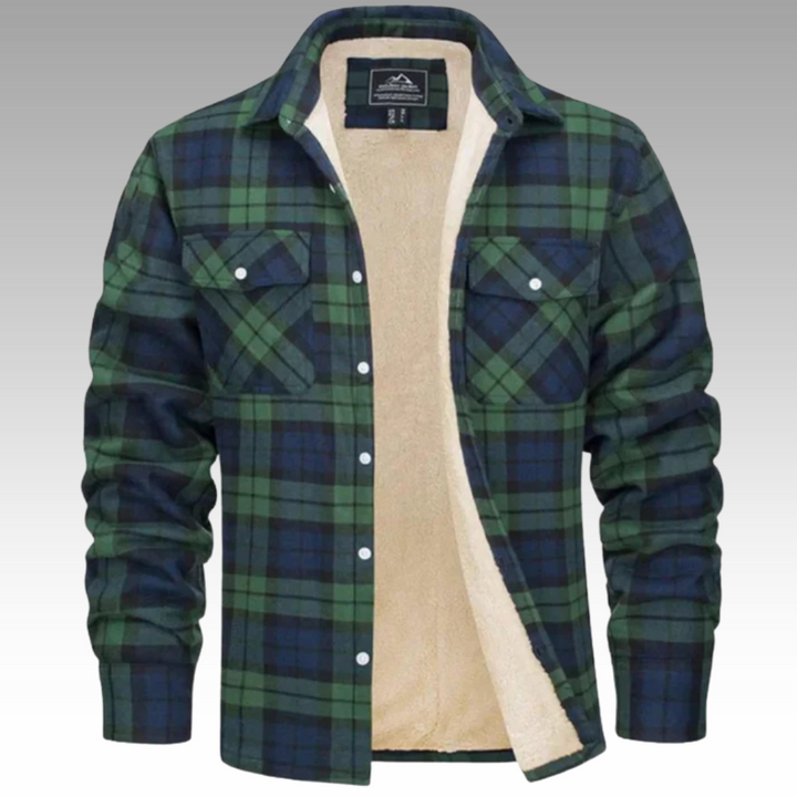 Isidore - Veste Trucker Rayée en Fleece