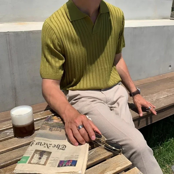 Aymeric - Polo Élégant à Rayures