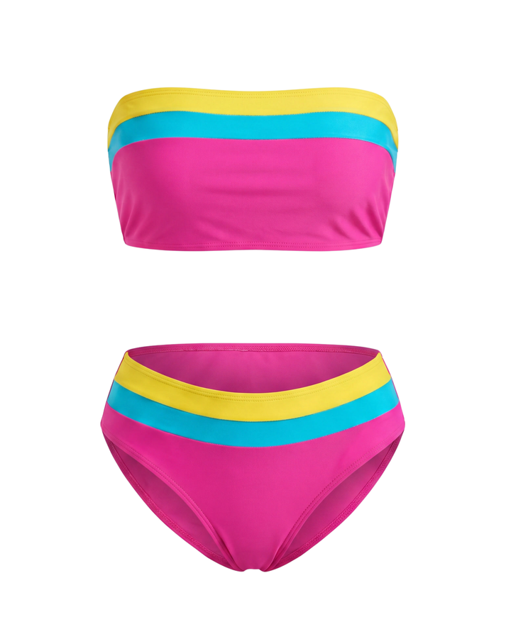 Bikini Colorblock Contrasté