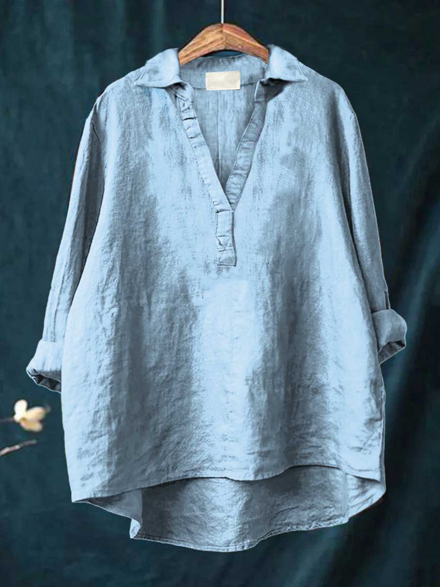Beatrice | Blouse en Lin Élégante pour l'Été