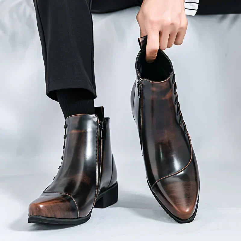 Blanche - Bottes en Cuir Élégantes