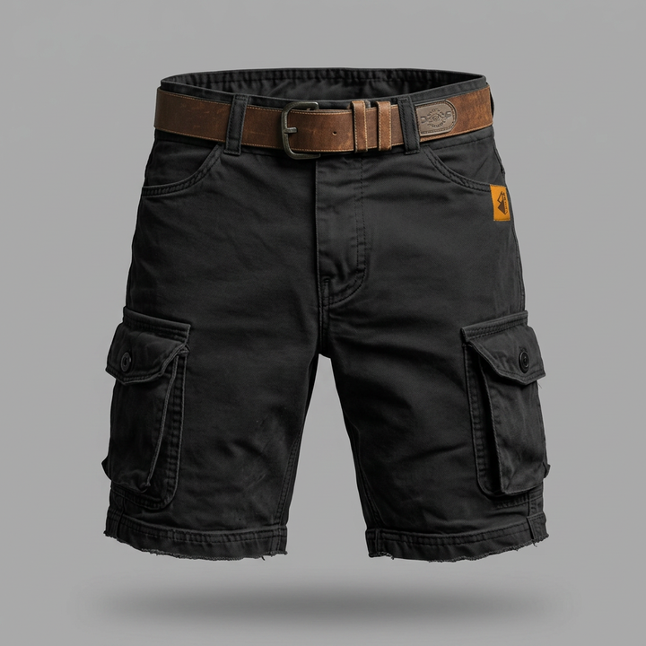 Gonzague | Short Cargo Rétro avec Plusieurs Poches