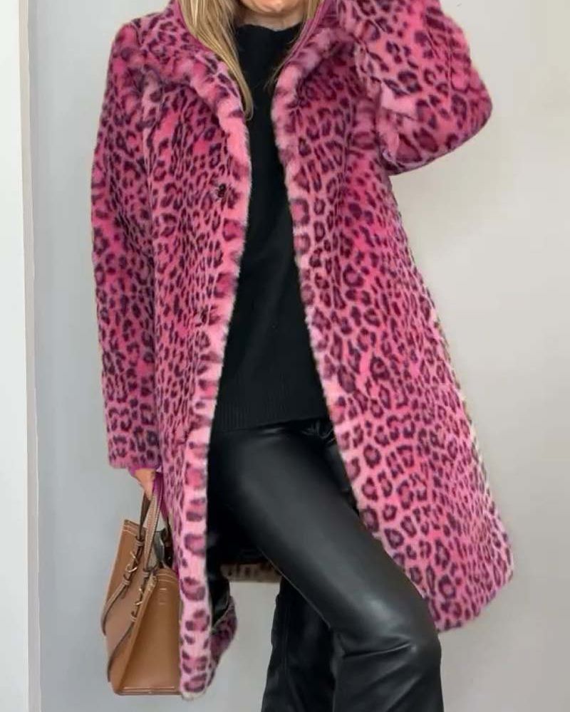 Pauline | Manteau Long Léopard