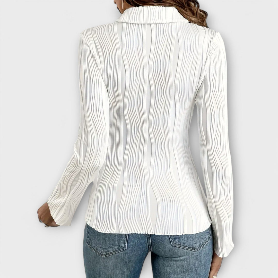 Marine | Blouse à Manches Longues
