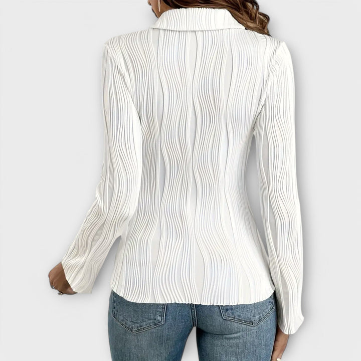 Marine | Blouse à Manches Longues