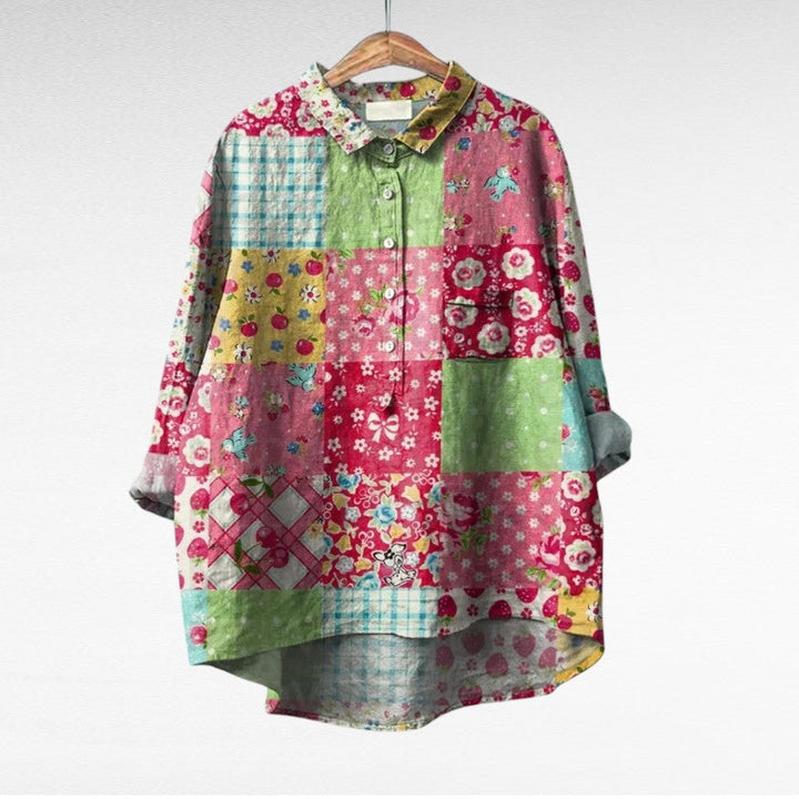 Colombe | Blouse en Lin Élégante pour l'Été