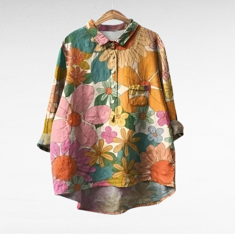 Clara | Blouse en Lin Élégante pour l'Été