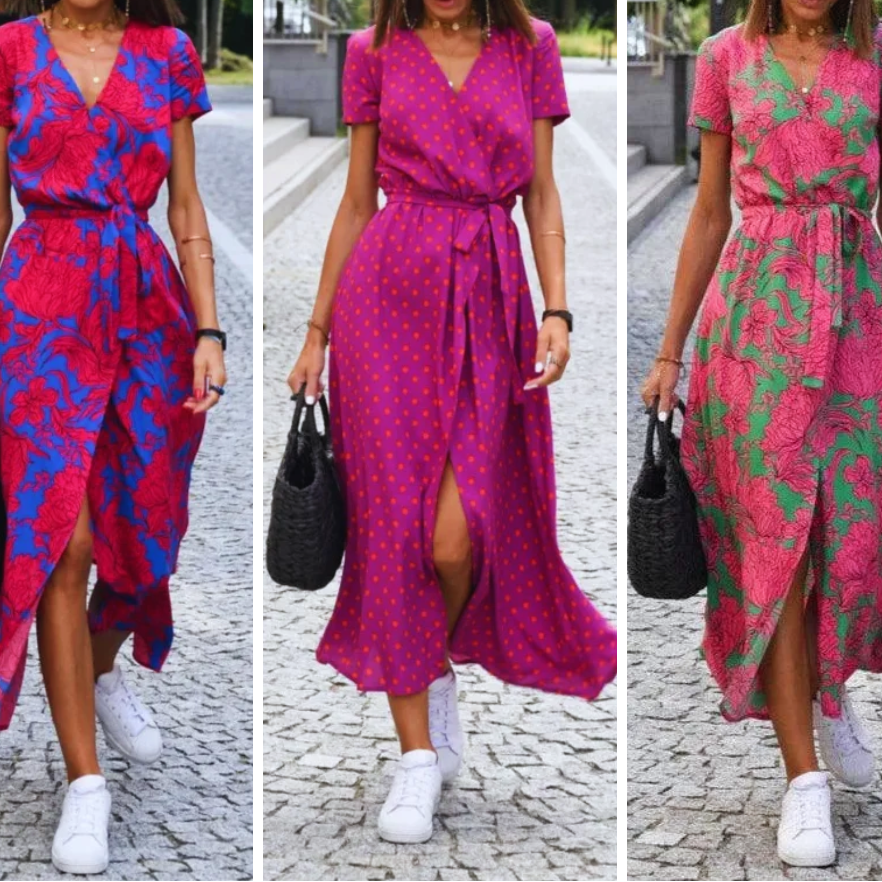 Maud | ROBE ÉLÉGANTE AVEC COL EN V
