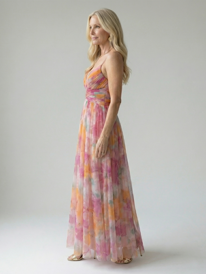 Sylvaine | Robe Maxi avec Bretelles