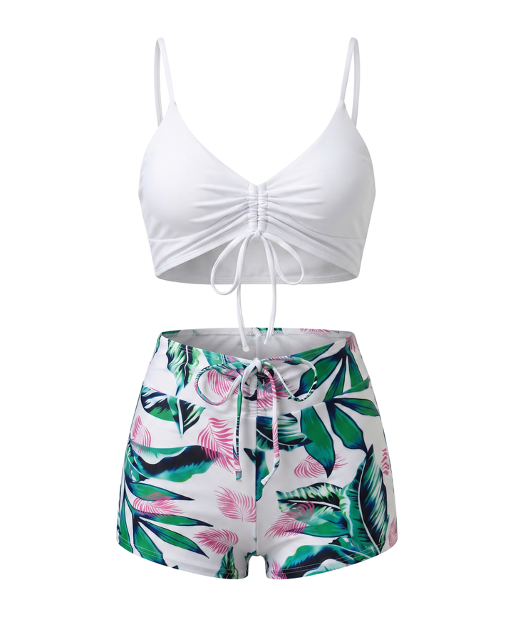Ensemble de Bikini à Imprimé Floral