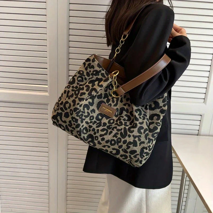Sac fourre-tout léopard avec imprimé sauvage