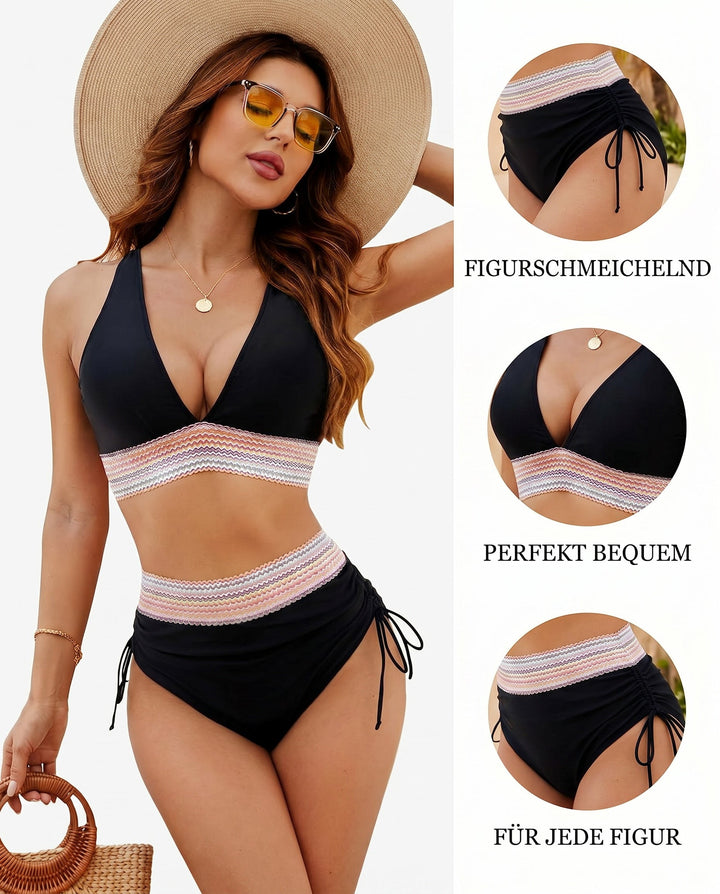 Maillot de bain à décolleté en V profond