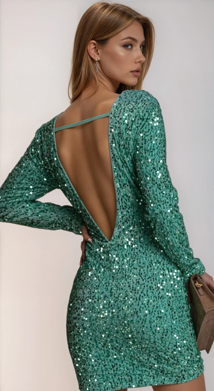 Zélie | Robe courte à sequins