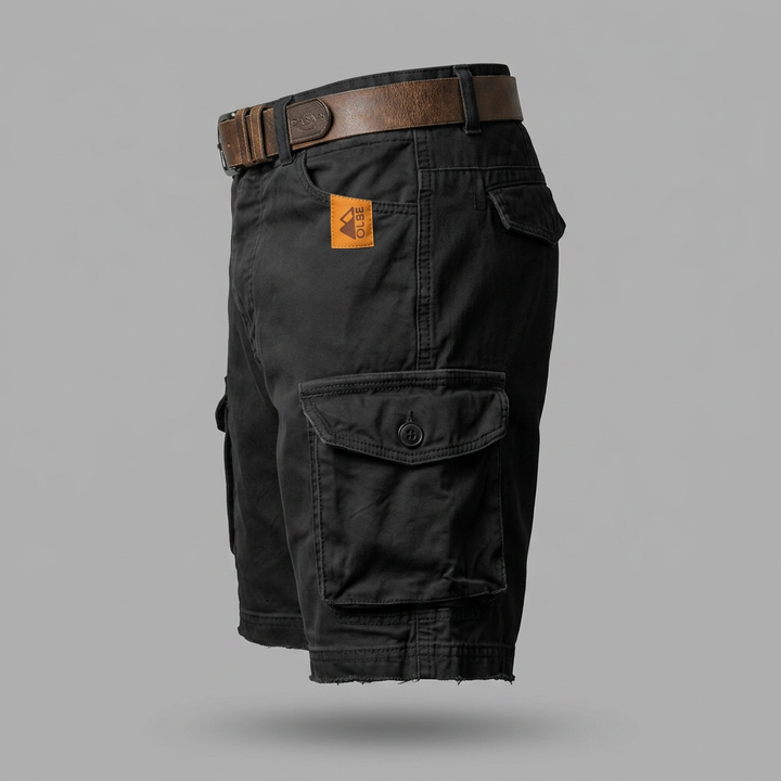 Gonzague | Short Cargo Rétro avec Plusieurs Poches