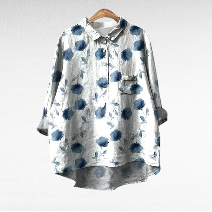Clara | Blouse en Lin Élégante pour l'Été